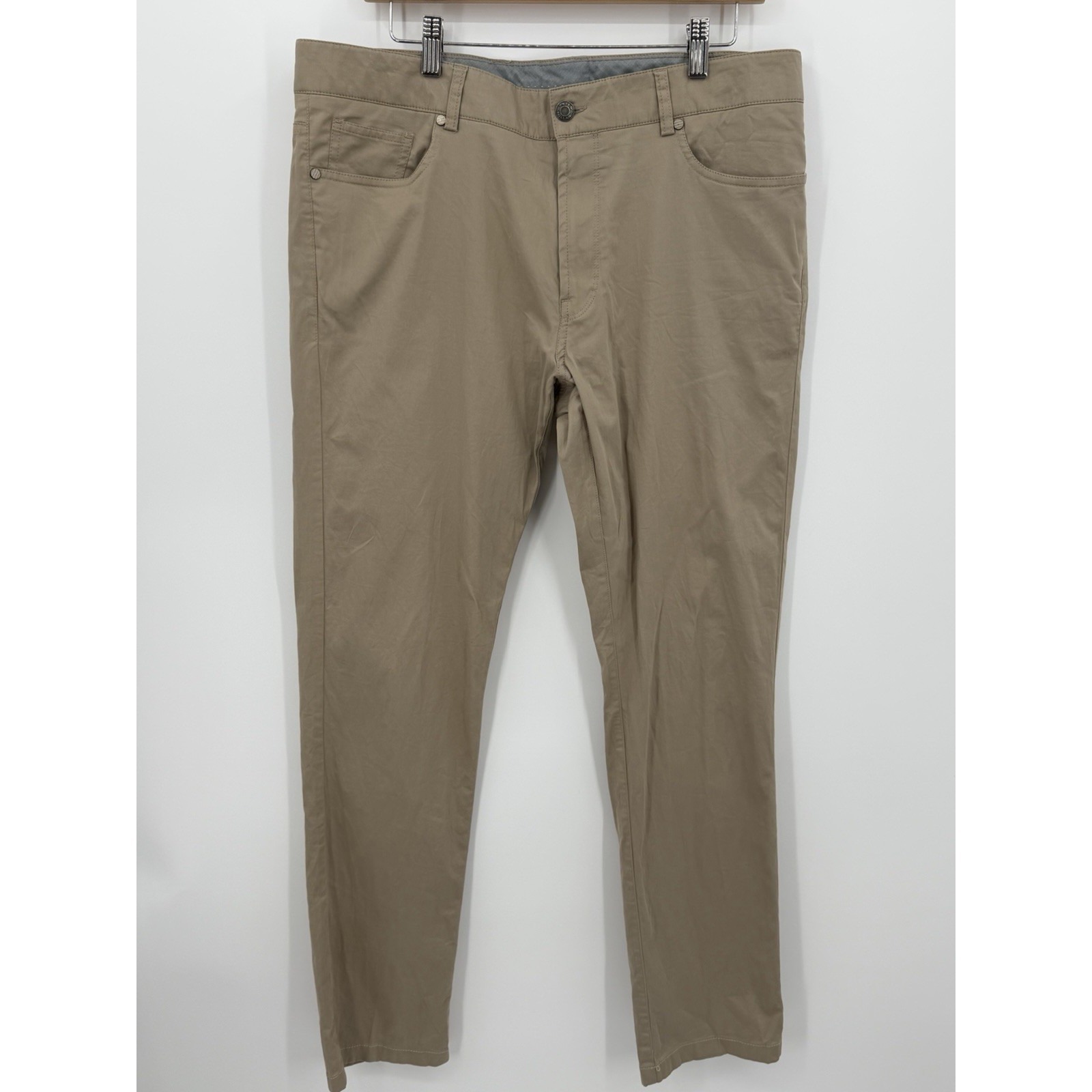 Peter Millar Collection Men's 36x32 The Perfect Poplin Five Pocket Flat Front